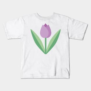 Cute Colorful Tulip Kids T-Shirt